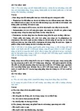 Các đề luyện thi môn Sinh học Lớp 9